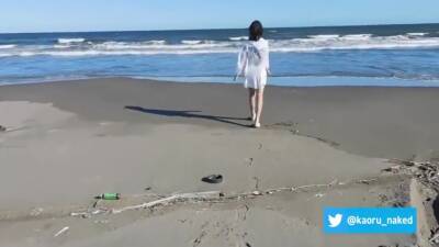 Crossdresser Exhibitionism - Cumshot In The Beach - shemalez.com