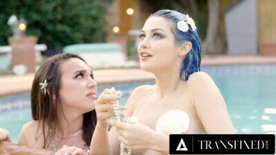 TRANSFIXED - CIS And Trans Mermaids Explore New Bodies In First Time Fuck! Jewelz Blu And Kasei Kei - hotmovs.com