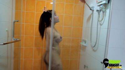 Active Shemale gets wet and FUCKS ME in the shower - hotmovs.com