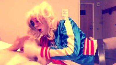 Suicide Squad Harley Quinn crossdresser suck and swallow - drtuber.com