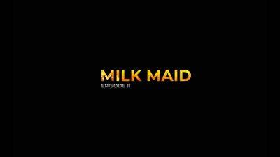 Milk maid episode 2. A sexy busty girl in cuffs gets fucked hard by hot shemale - hotmovs.com